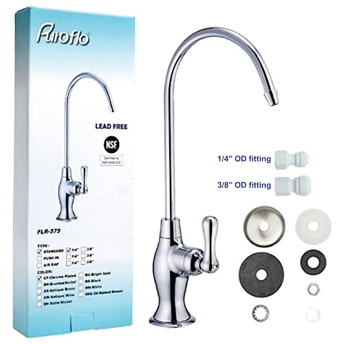 PUROFLO Chrome Reverse Osmosis Faucet, NSF Certified, Non‑Air Gap for Under Sink Water Filtration System, RO System Drinking Water Faucet, FLR-575CP - Image 5