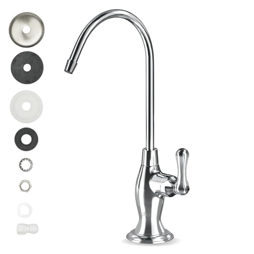 PUROFLO Chrome Reverse Osmosis Faucet, NSF Certified, Non‑Air Gap for Under Sink Water Filtration System, RO System Drinking Water Faucet, FLR-575CP - Image 1