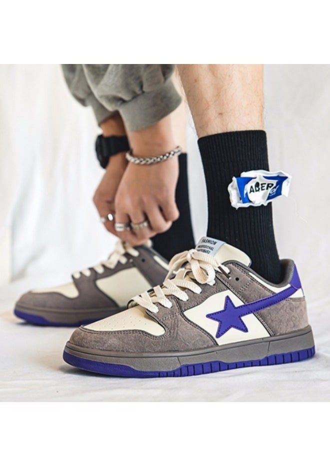 KUYING - New Fashion Trend Men's Board Shoes Gradient Low Top Sports Shoes - Image 1