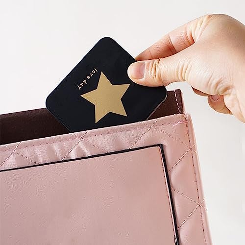 Mockery Acrylonitrile Butadiene Styrene (ABS) Tabletop Mount Travel Makeup Mirror, Handheld Folding Compact Mirror, Compact Mirror For Purses Travel For Women Girls - Star Style (Black, 1Pcs) - Image 4
