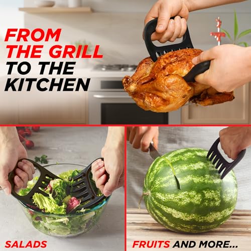 Alpha Grillers Meat Shredder Claws - BBQ Smoker Accessories Grilling Gifts for Men - Stocking Stuffers for Men - White Elephant Gifts Useful Ideas - Grill Tools for Pulled Pork - Image 5