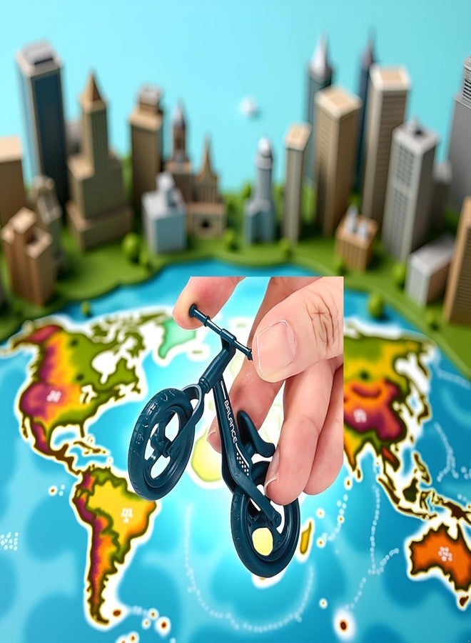 دراجة جبلية صغيرة من زولوك، مجسم دراجة هوائية لتزيين سطح المكتب، لون عشوائي، مجسم صغير لدراجة جبلية للعب بالأصابع - Image 2