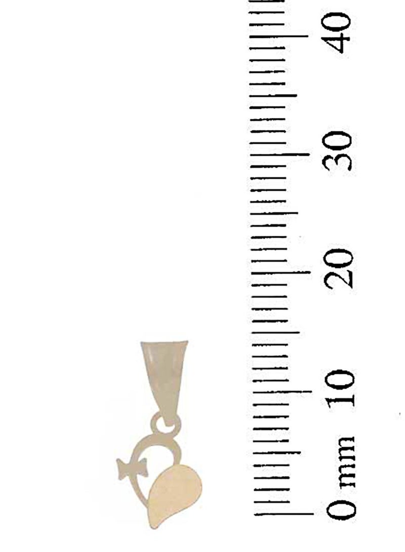 FK Jewellers Gold Heart Pendant 18KT - FKJPND18KU1047 - Image 2