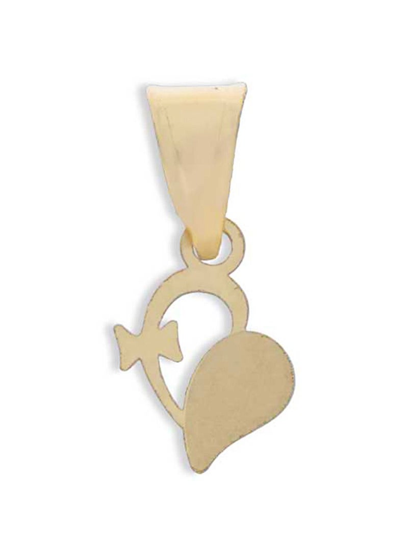 FK Jewellers Gold Heart Pendant 18KT - FKJPND18KU1047 - Image 1