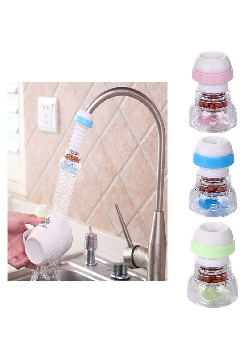Y&D KASTWAVE 3 Pcs Rotating Faucet, Kitchen Water Filter Splash Tap Spray Saver Telescopic Water-Saving Nozzle Faucet No-Cracking No-Leakage - Image 1