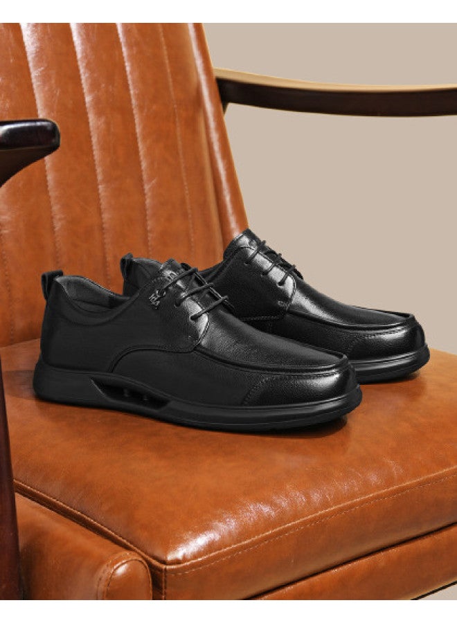 HLA Top Grain Leather】men's Leather Shoes, Business Dress Shoes, British Style Formal Shoes, Casual Versatile Men's Leather Shoes - Image 1