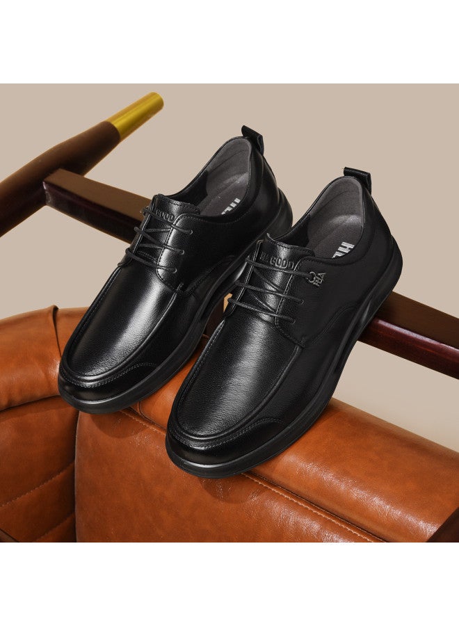 HLA Top Grain Leather】men's Leather Shoes, Business Dress Shoes, British Style Formal Shoes, Casual Versatile Men's Leather Shoes - Image 3