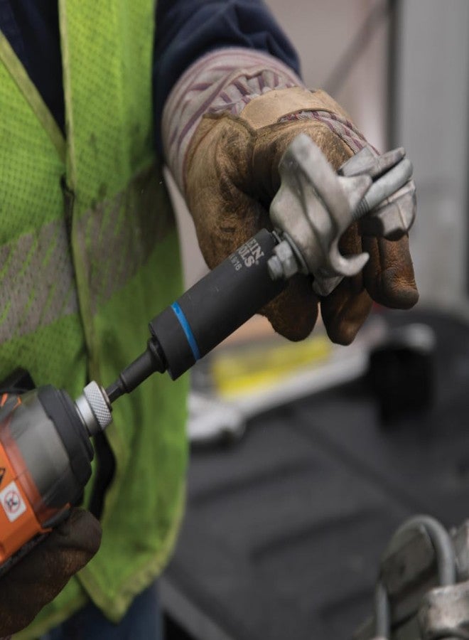 Klein Tools 2-in-1 Impact Socket with 12-Point Deep Sockets, Coaxial Spring Loaded in 1-1/8 and 15/16-Inch Sizes - Image 4