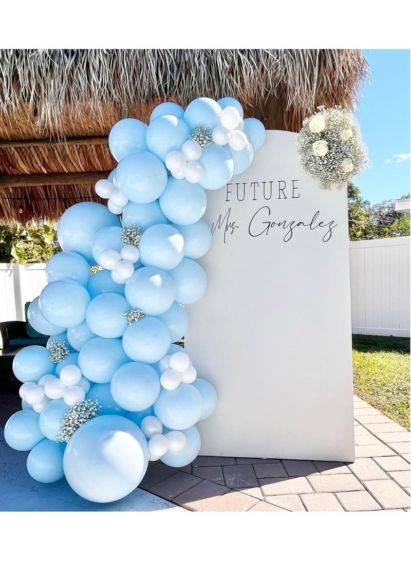 100 Pack 12 inch Round Helium Pastel (Sky) Blue Balloons for Wedding Baby Shower Birthday Party Decoration - Image 4