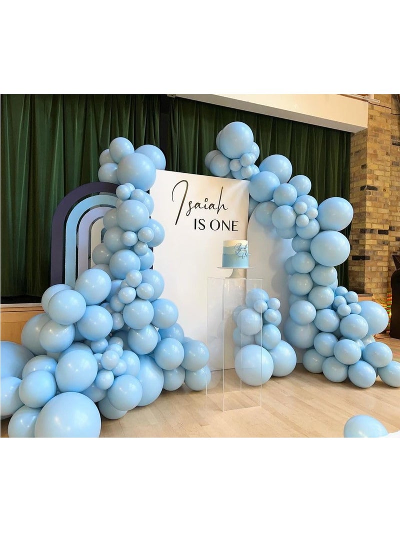 100 Pack 12 inch Round Helium Pastel (Sky) Blue Balloons for Wedding Baby Shower Birthday Party Decoration - Image 3