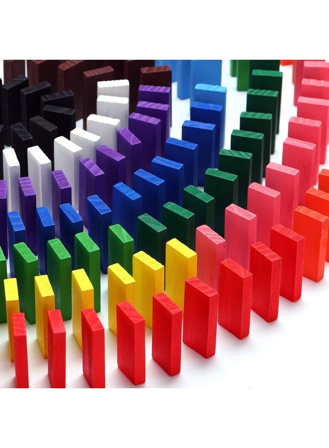 Toyshine Toyshine 12 Color Wooden Dominos Blocks Set, for kids Game Educational Play Toy, Domino Racing Toy Game, 480 pcs  - Image 3