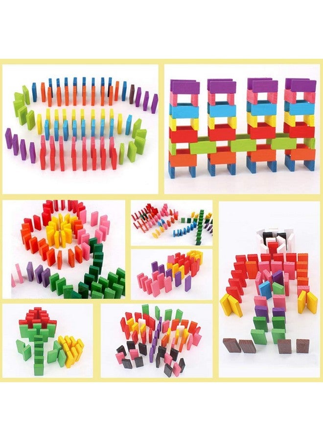 Toyshine Toyshine 12 Color Wooden Dominos Blocks Set, for kids Game Educational Play Toy, Domino Racing Toy Game, 480 pcs  - Image 5