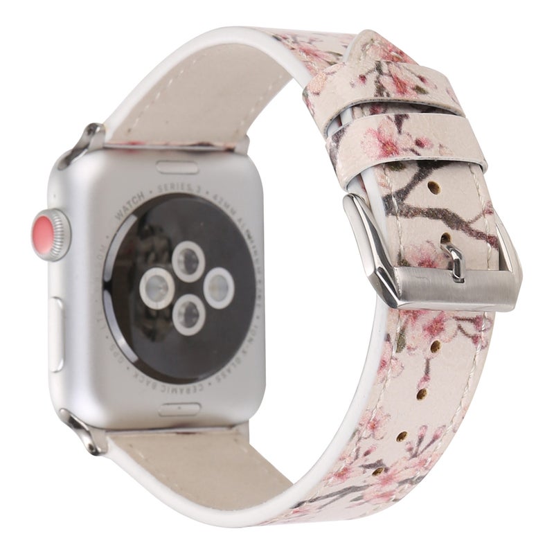 إيروريكس سوار ساعة جلدي من سلسلة Plum لساعة Apple Watch Ultra 49 مم وWatch Ultra 2 49 مم / Series 9 و8 و7 45 مم / Se 3 وSe 2 و6 وSe و5 و4 44 مم / 3 و2 و1 42 مم (وردي فاتح) - Image 2