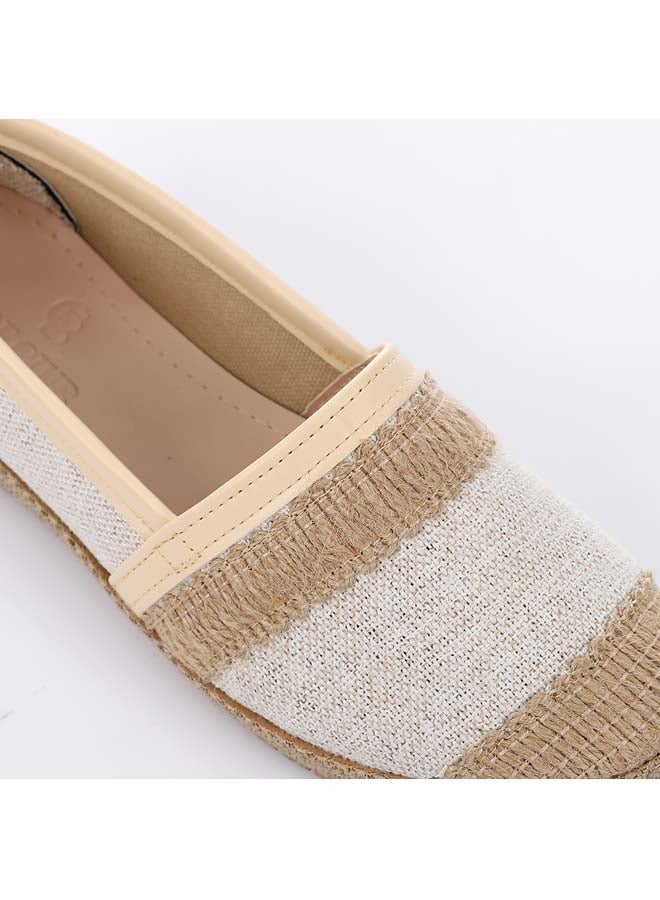 ICE CLUB ICE CLUB Natural Edge Slip-On Flat - Beige - Image 5