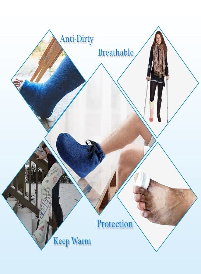 Mediss غطاء جوارب أصابع القدم من ميديس للجبس، جوارب جبس دافئة وواقية، قابلة للتهوية والتعديل، قطعة واحدة (مقاس كبير) - Image 4