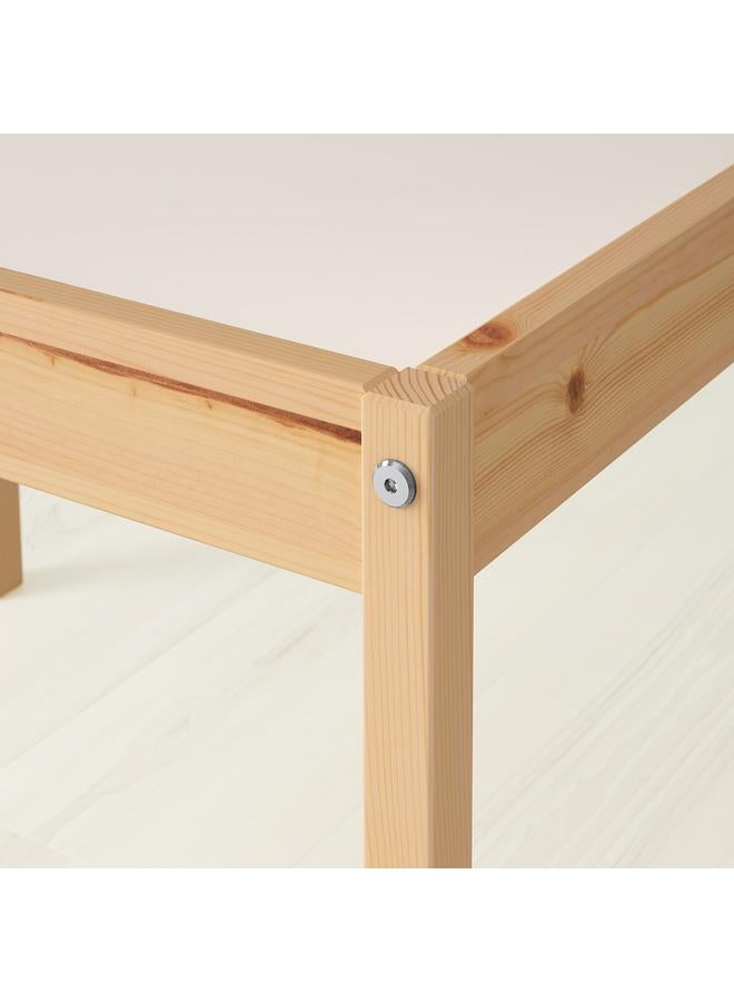 Generic Children's table with 2 chairs, white/pine  - Image 4