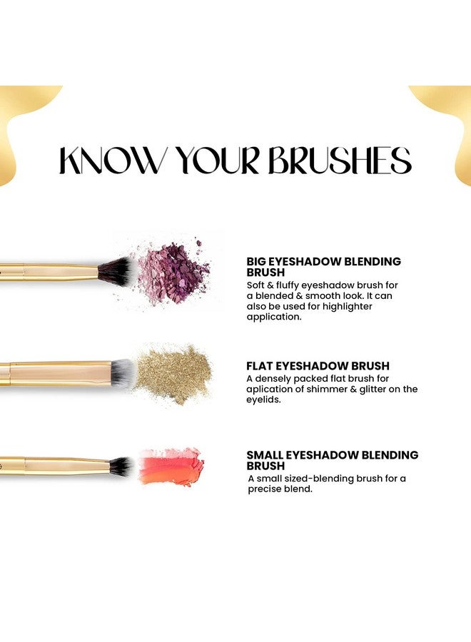 Mars مجموعة فرش مكياج أرتيستس أرسنال للمكياج الاحترافي | فرش دمج ظلال العيون (3 قطع) | فرشاة أساس، فرشاة أحمر خدود، فرشاة بودرة وفرشاة أساس (1 قطعة لكل منها) - Image 4