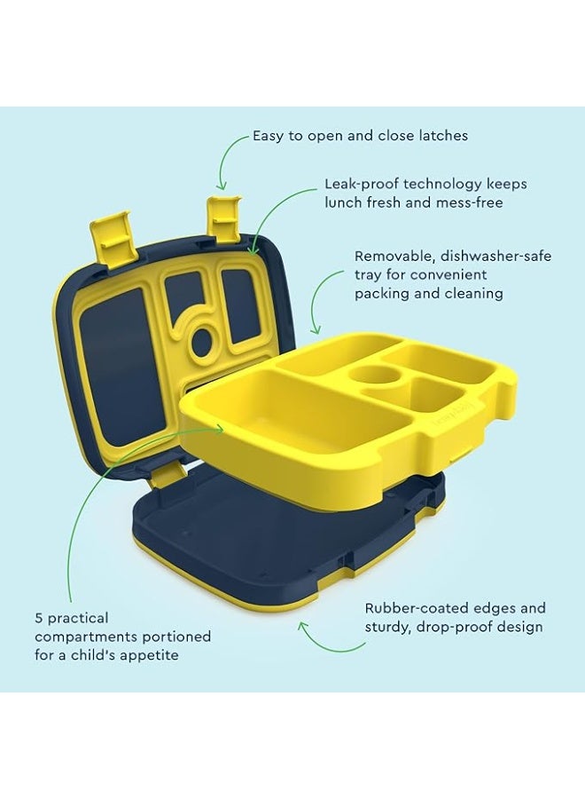 بنتجو صندوق غداء أطفال بينتجو مانع للتسرب بخمس خانات بنمط البنتو خالٍ من بي بي اي وآمن للغسيل في غسالة الأطباق - Image 5
