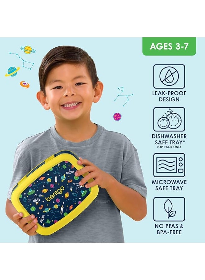 بنتجو صندوق غداء أطفال بينتجو مانع للتسرب بخمس خانات بنمط البنتو خالٍ من بي بي اي وآمن للغسيل في غسالة الأطباق - Image 2