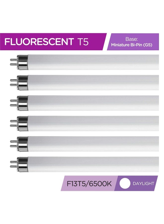 KOR F13T5D T5 21 Inch Under Counter Fluorescent Bulbs Bright White Daylight 6500K 13 Watt F13T5 D 21 D Long Life Replacement Tubes For Under Cabinet Lights Pack Of 6 Bulbs - Image 3