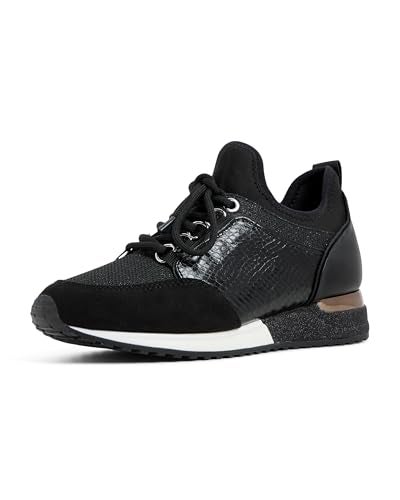 ALDO womens Courtwood Lace-up Fashion Lace Up Sneaker, Black, 8.5 US - Image 1
