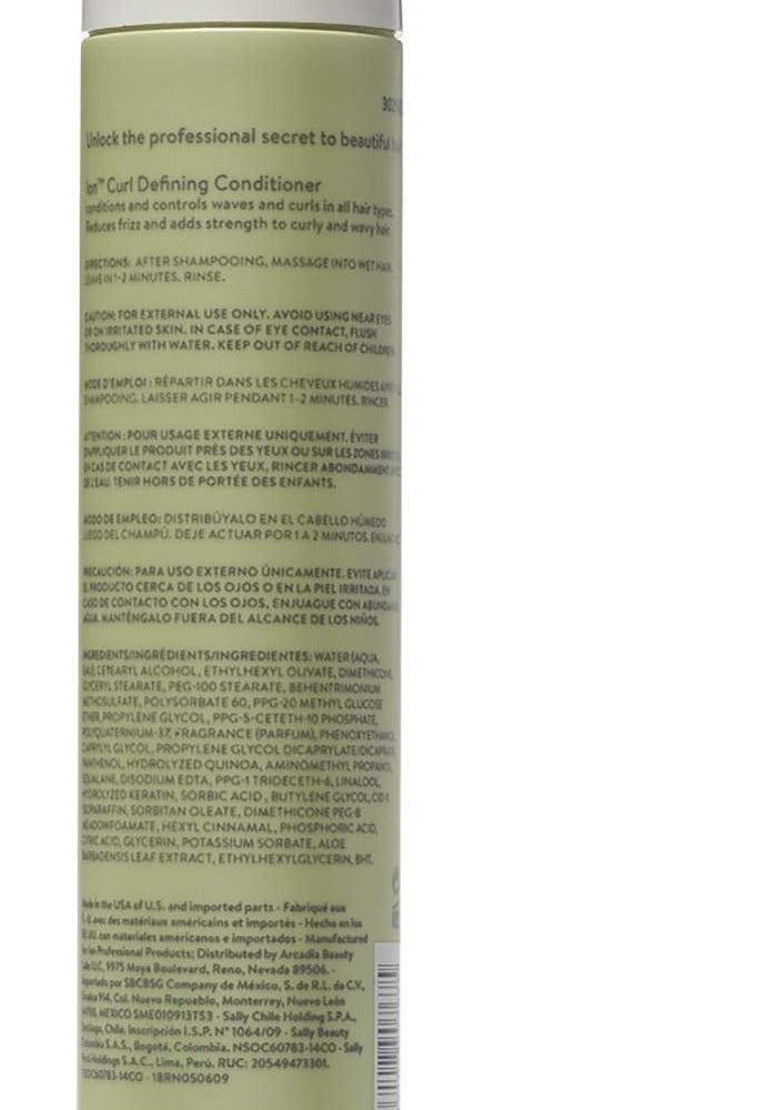 ION Curl Defining Conditioner for Curly and Wavy Hair - 10.5 oz (298 g) - Paraben Free and Vegan - Image 3