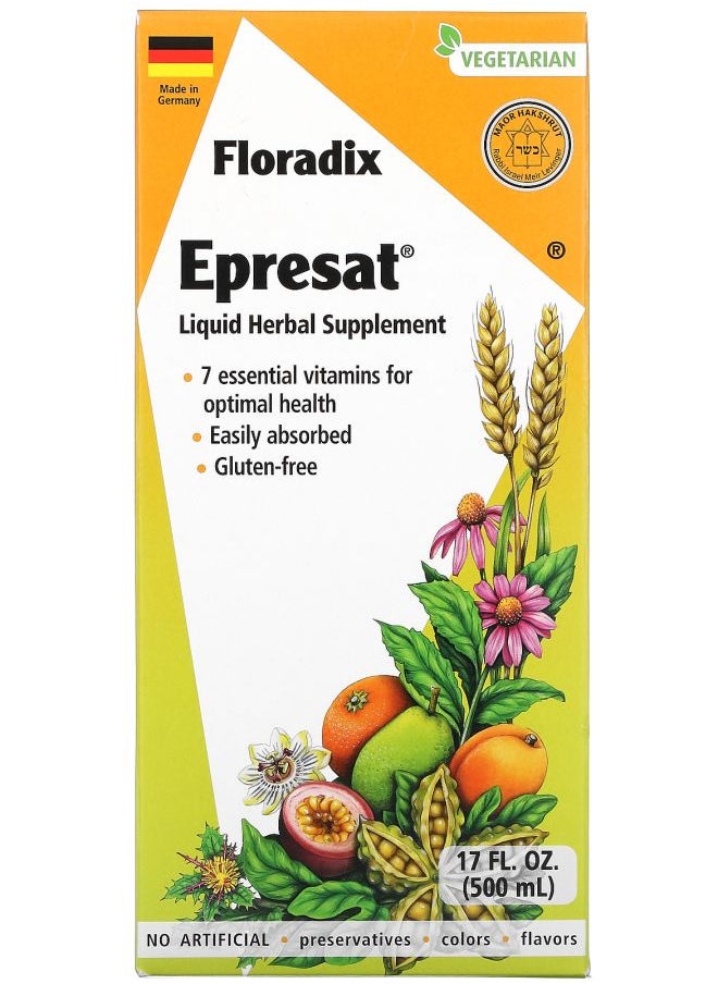 Floradix - Floradix Epresat Liquid Herbal Supplement 17 fl oz (500 ml) - Image 1
