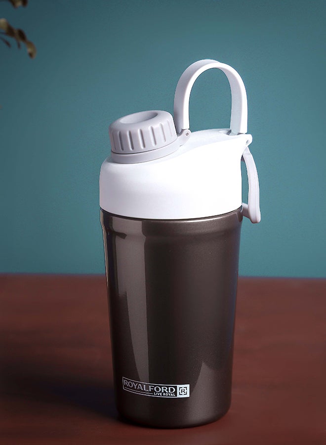 Royalford 590ml Protein Shaker Bottle - RF12184, with SS Blending Ball for Lump-Free Proteins Smooth Shakes, Leak-Proof and Portable Design, Suitable for Indoor and Outdoor Use - Image 1