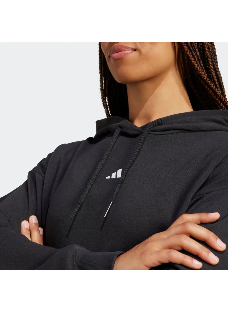 adidas هودي فرنش تيري بشعار صغير من Essentials