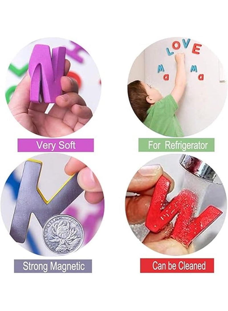 يونيكبيبي مجموعة ألعاب حروف مغناطيسية 234 قطعة مع صندوق تخزين، لعبة مونتيسوري تعليمية بالحروف الكبيرة والصغيرة، سبورة مغناطيسية مزدوجة مع 40 بطاقة، لعبة تعليمية STEM لتعلم التهجئة للأطفال، مغناطيس للتعليم المبكر مناسب للمنزل وصفوف الروضة - Image 5