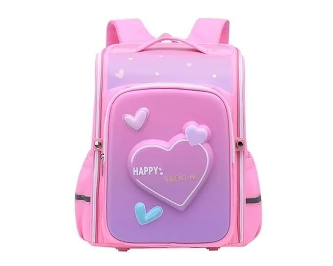 AZRMOH 3D School Bag Waterproof School Bags For Kids Stylish &Trendy Water Resistant Printed Bag Durable 3D Backpack Shoulder School Bags Double Shoulder Bag Birthday Gift (HEART 20) - Image 5