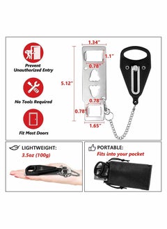 Y&D Portable Door Lock, Travel Locker Latch Traveling Extra Locks  - Image 3