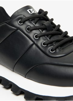 DUCHINI Men's Solid Sneakers with Chunky Sole and Lace-Up Closure  - Image 5