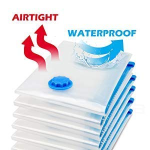 APURK Vacuum bags for clothes storage packing Space Saver Bags with Hand Pump ReusableCompression Sealer for Home Travel Quilts Compact For Air Tight Seal Moving Pack of 5 for Saving Protecting - Image 2