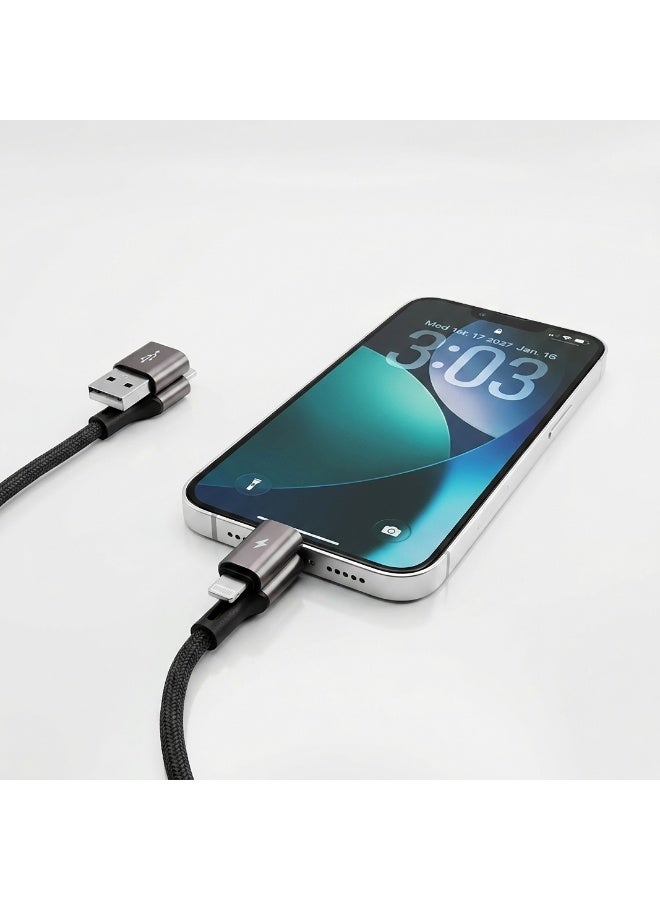 FIFTH ELEMENT SPLIT 1.2m 4-in-1 240W Multi-Charging USB Cable, USB-A/USB-C to USB-C & Lightning with E-Marker – Grey - Image 3
