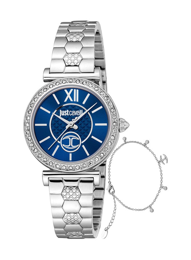 Just Cavalli جست كافالي ليدي فارينا JC1L273M0045 - ساعة كوارتز أنثوية من الفولاذ المقاوم للصدأ 3 عقارب - Image 1