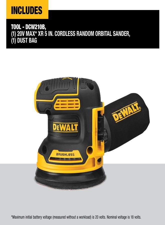 DEWALT 20V MAX Orbital Sander, Tool Only (DCW210B) - Image 3