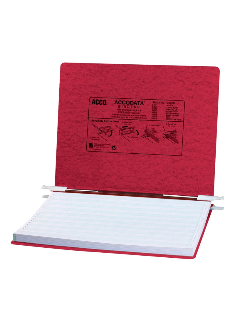 ACCO Brands ACCO Presstex Hanging Data Binder, 14-7/8" x 11", Burgundy (54079)  - Image 1