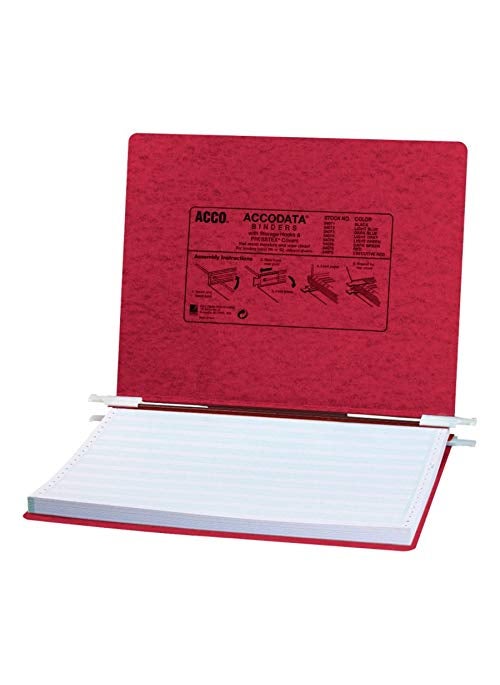 ACCO Brands ACCO Presstex Hanging Data Binder, 14-7/8" x 11", Burgundy (54079)  - Image 5