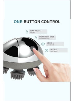 ARES iScalp-3 Head And Body Massager Portable Ipx7 Waterproof Silicone Massage Head Built-In Rechargeable Lithium Battery Magnetic Charging  - Image 3