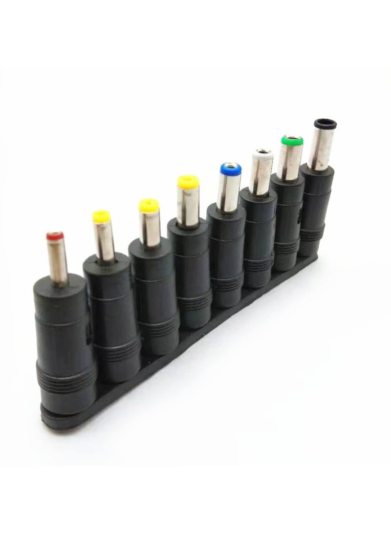 WANGCL 8 in 1 Barrel Jack Adapter, 5.5 x 2.1mm Universal DC Barrel Connector Jack, DC Tip Set Socket Plug Accessories for Laptop Charger Power Supply Plug