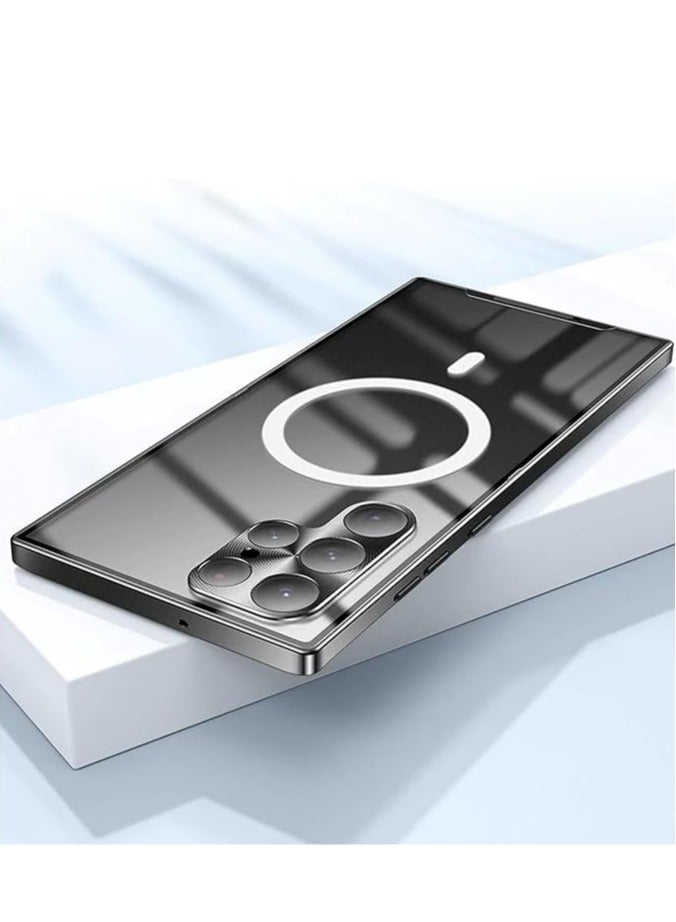 general Streamer metal case for Samsung S24/S23 series, ultra-thin shockproof phone case with camera lens protection - Image 1