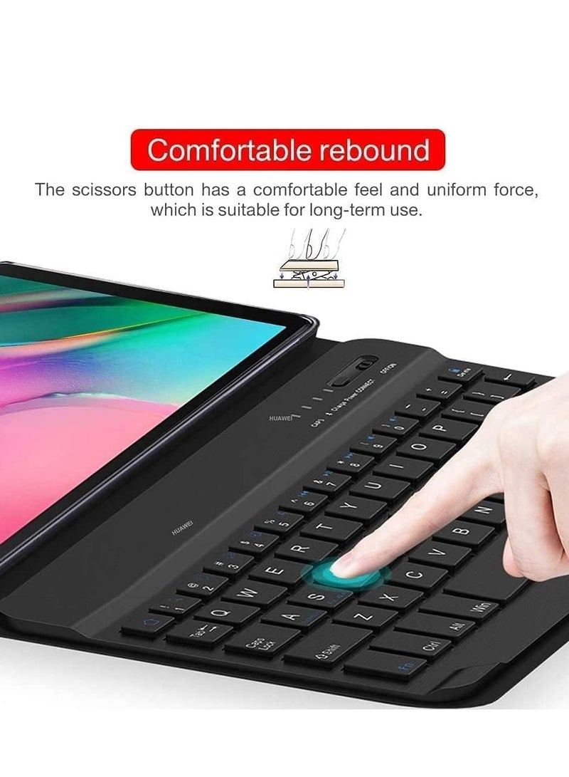 ELTRAZONE New Keyboard Case Compatible for Galaxy Tab S6 Lite 2020 – Detachable Wireless Keyboard with Pencil Holder, Stand Folio Cover, Full Protection, Slim & Lightweight, Perfect for Work & Play  - Image 4