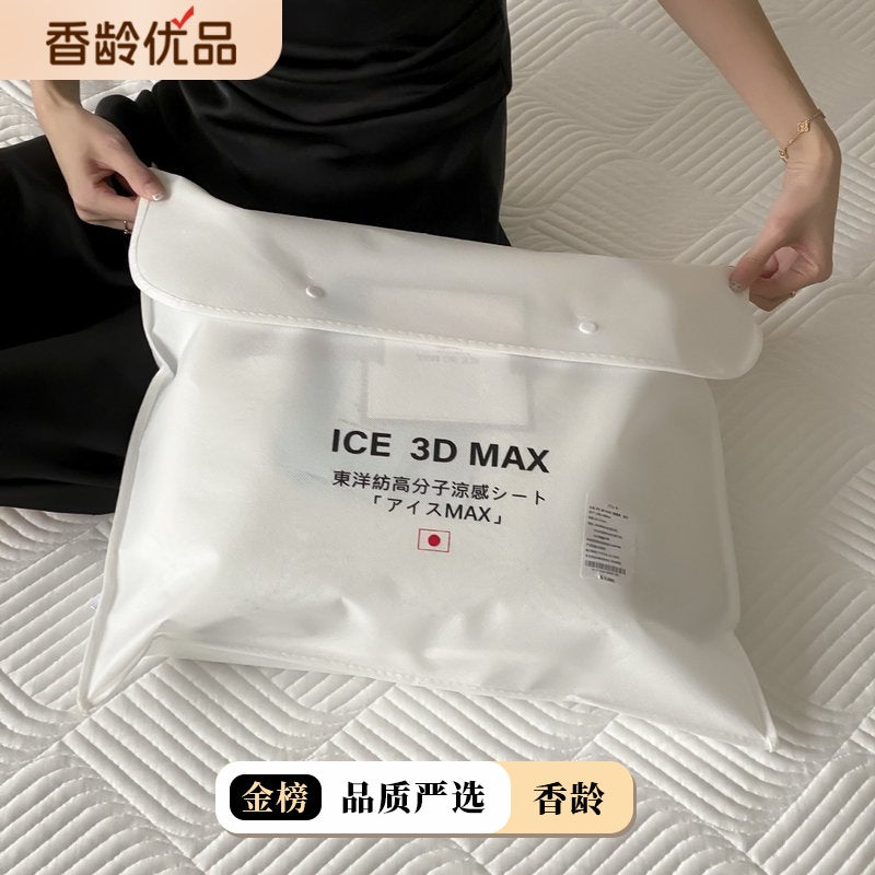 Japan-style ICE 3D MAX Cooling Ice Silk Fitted Sheet - Image 2