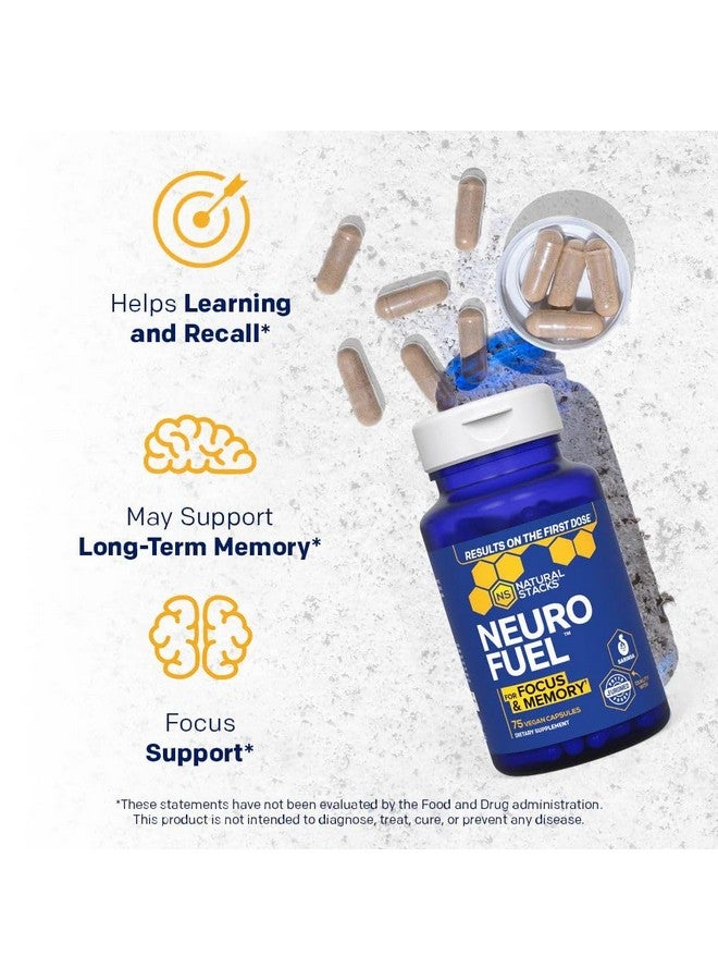 Natural Stacks مكمل دعم الدماغ NATURAL STACKS NeuroFuel - 750 ملغ L-Carnitine و 500 ملغ L-Phenylalanine - مكمل للذاكرة والتركيز* - 75 حبة تركيز - Image 4