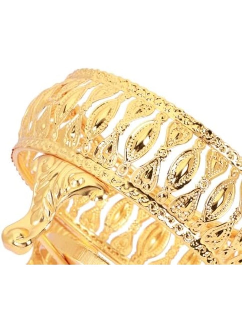 SYOSI Teapot Warmer, Alloy Silver Tea Warmer with Tealight Holder Teapot Heating Base Candle Holder, Brushed Stainless Steel Teapot Warmer for Glass Teapots Ceramic Teapots (Golden) - Image 5