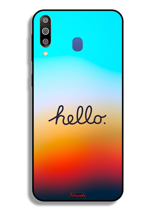 Tolwak Samsung Galaxy M30 Protective Case Cover Hello - Image 2