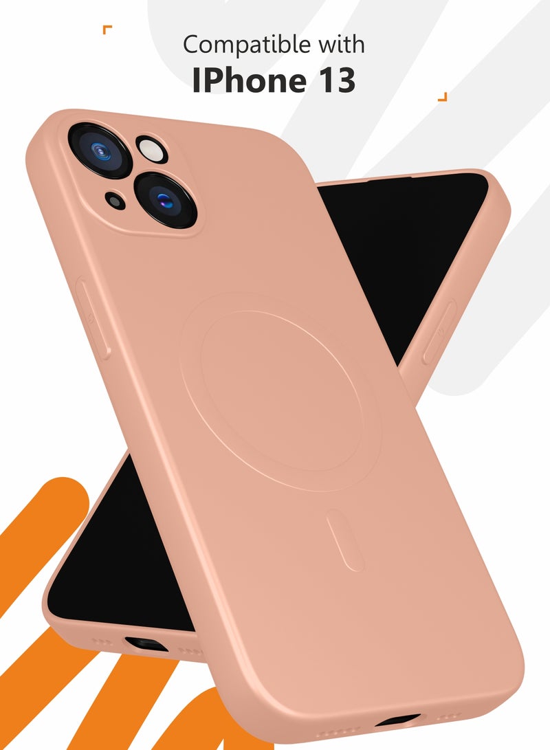 MOBILIUS for iPhone 13 Case, Soft Anti-Scratch Microfiber Lining, Compatible with MagSafe, Shockproof Phone Case for iPhone 13, Pink - Image 2