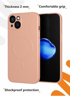 MOBILIUS for iPhone 13 Case, Soft Anti-Scratch Microfiber Lining, Compatible with MagSafe, Shockproof Phone Case for iPhone 13, Pink  - Image 5