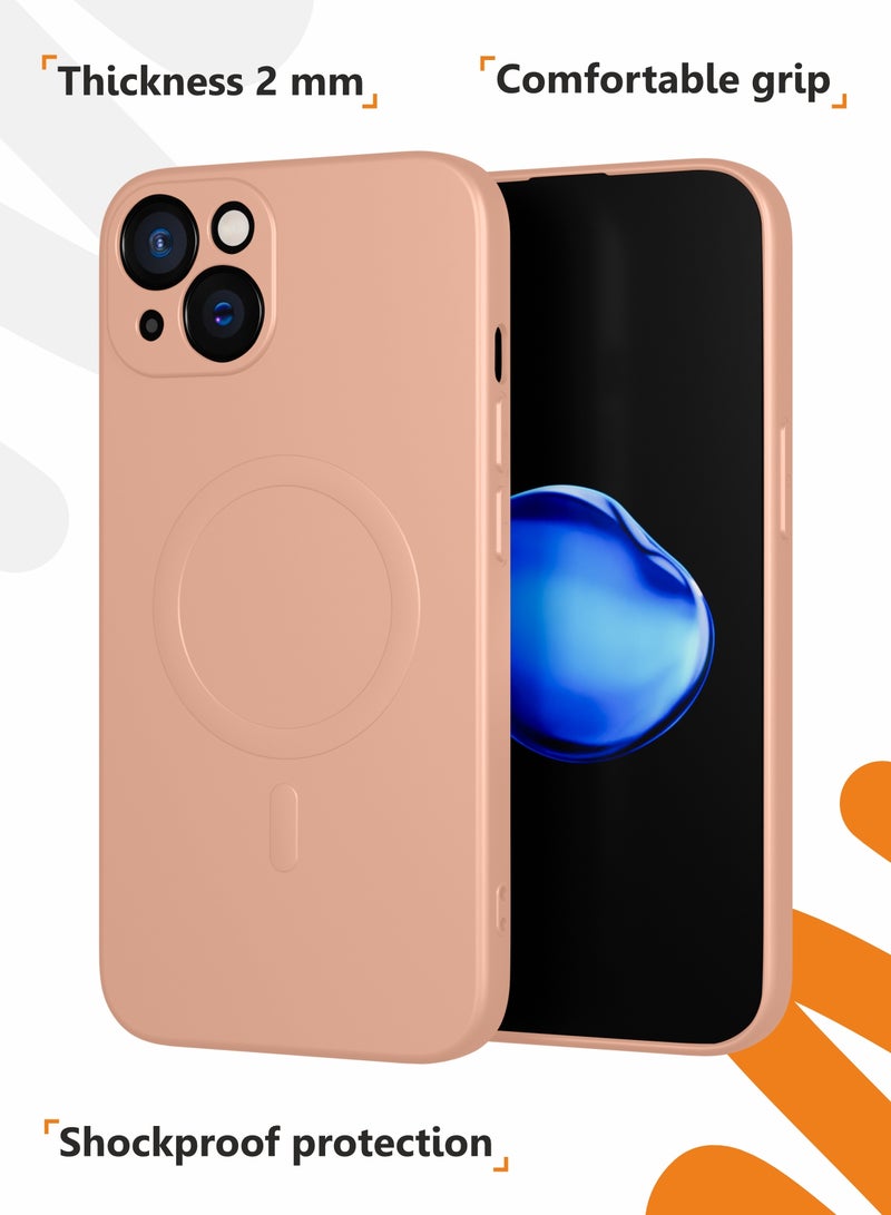 MOBILIUS for iPhone 13 Case, Soft Anti-Scratch Microfiber Lining, Compatible with MagSafe, Shockproof Phone Case for iPhone 13, Pink - Image 5